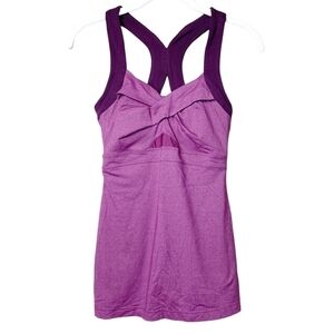 Athleta racerback workout tank top XS purple activewear gym yoga athletic‎